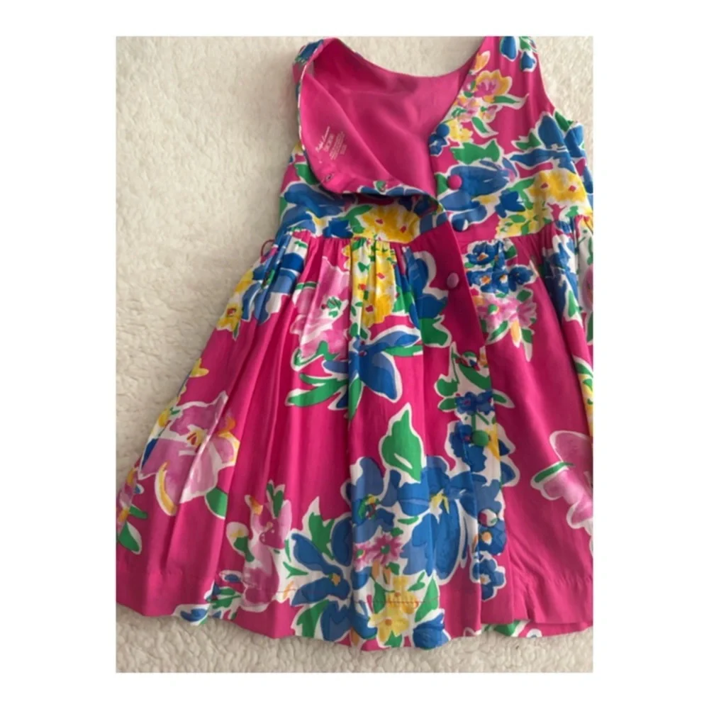 Ralph Lauren Polo Dress Size 12M baby Girl's Floral Spring Summer  Sleeveless